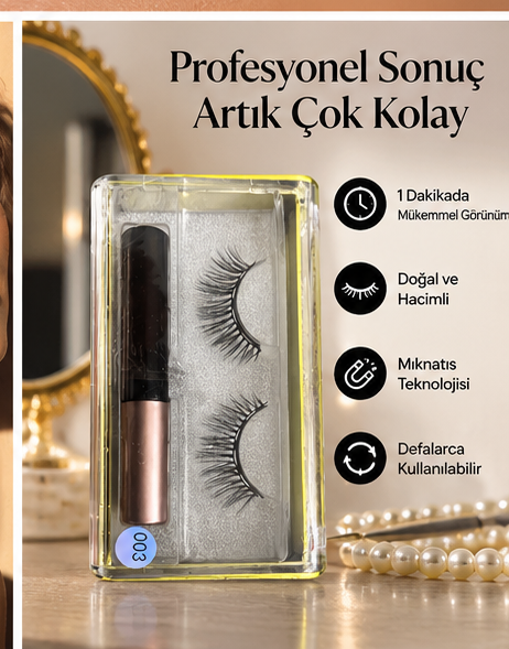 Mıknatıslı Manyetik Takma Kirpik
